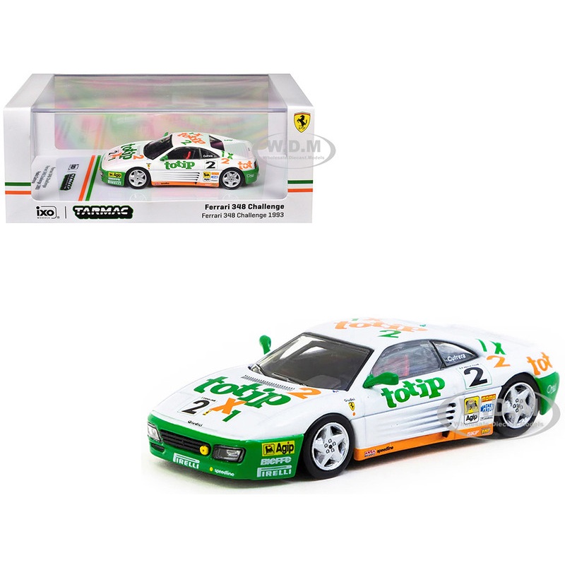 Ferrari 348 Challenge #2 Paolo Cutrera Ferrari 348 Challenge (1993) Hobby64 Series 1/64 Diecast Model Car by Tarmac Works
