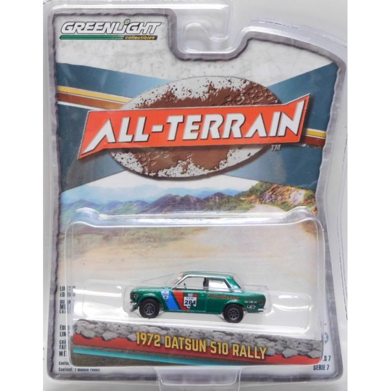 GREENLIGHT ALL-TERRAIN 1972 DATUN 510 RALLY  GREEN MACHINE