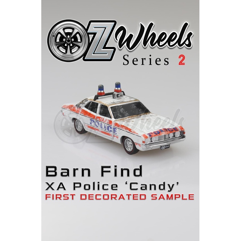 OZ WHEELS – XA POLICE FALCON GT – SLAMMED EDITION – 1:64 SCLAE DIECAST MODEL – BARN FINDS – DDA