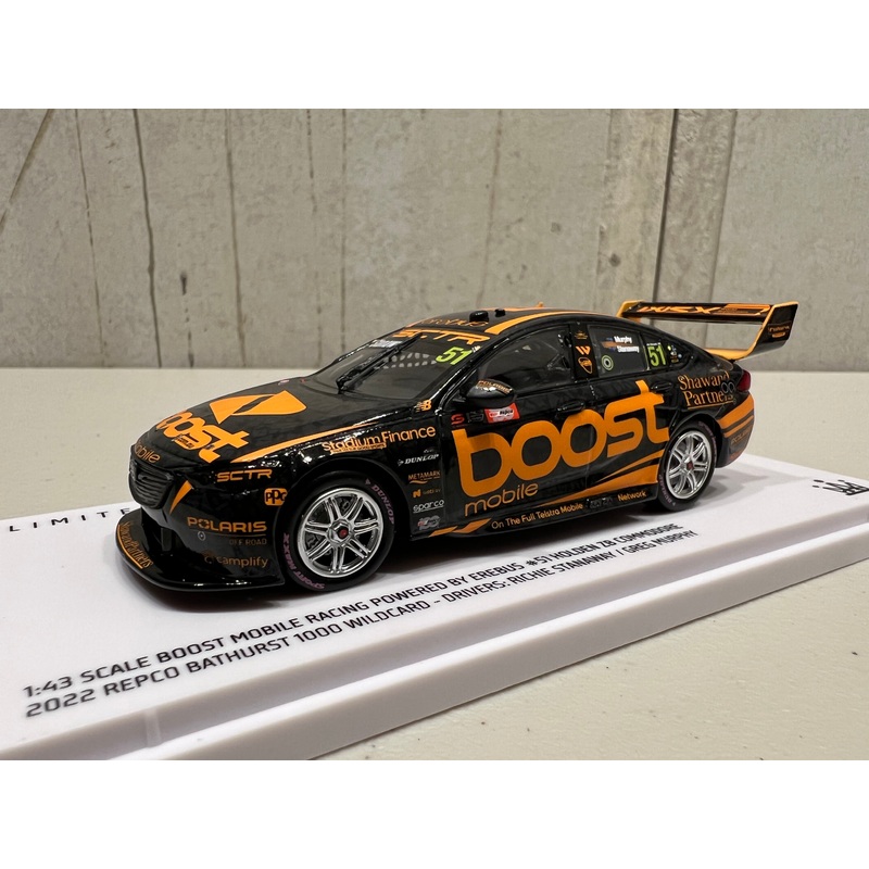 Richie Stanaway / Greg Murphy – Boost Mobile Racing Powered by Erebus #51 Holden ZB Commodore – 2022 Repco Bathurst 1000 Wildcard – 1:43 Diecast Model – Authentic Collectables