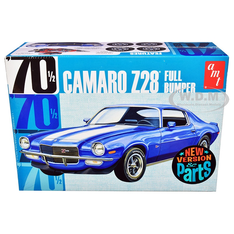 Skill 2 Model Kit 1970 1/2 Chevrolet Camaro Z28 Full Bumper 1/25 Scale Model by AMT