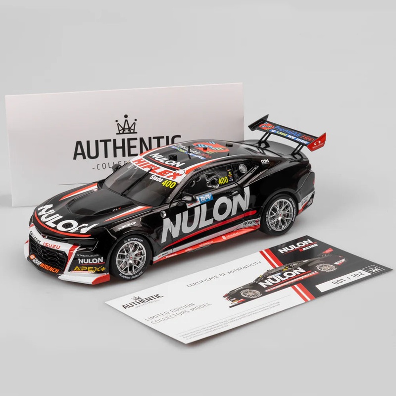 Tim Slade – Nulon Racing #400 Chevrolet Camaro ZL1 – 2023 Newcastle 500 (Slade 400 Races) – 1:18 Scale Diecast Model – Authentic Collectables