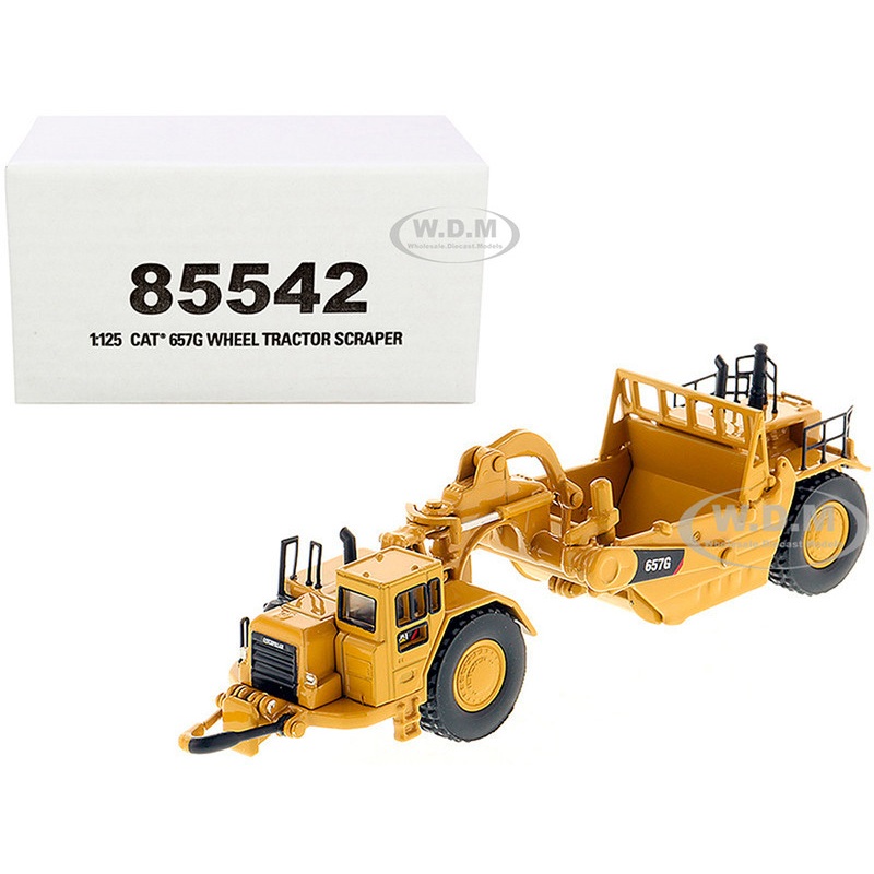 CAT Caterpillar 657G Wheeled Scraper Tractor High Line Series 1/125 Diecast Model by Diecast Masters