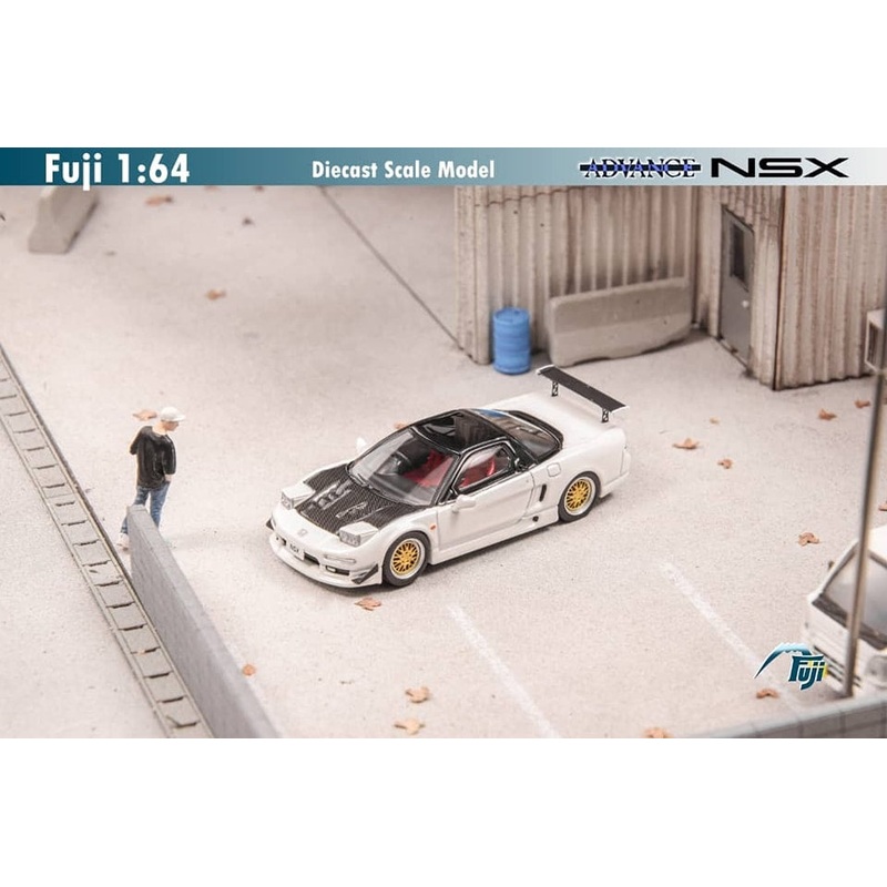 Fuji 1/64 NSX NA1 (BBS Rims) White Carbon-Hood
