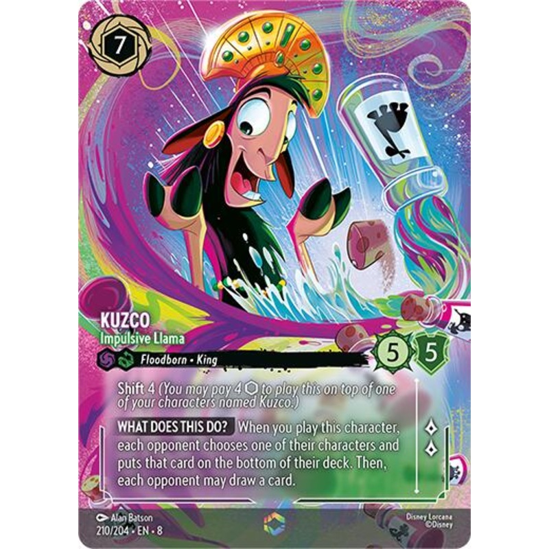 Kuzco – Impulsive Llama (Enchanted) (210/204) [Reign of Jafar]