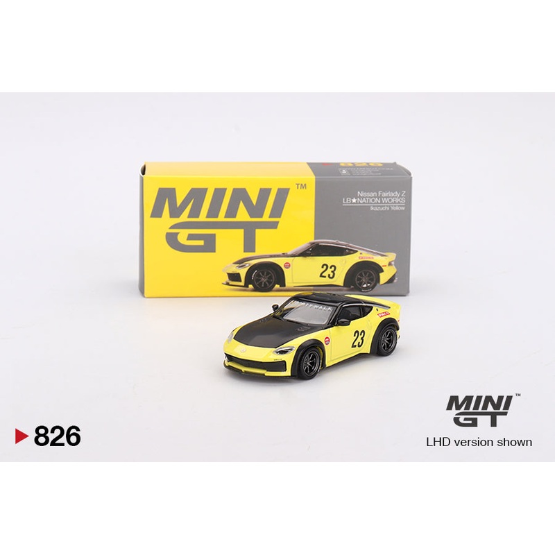 Mini GT 1:64 Nissan Z LBNATION WORKS Ikazuchi Yellow (MGT00826-CH)