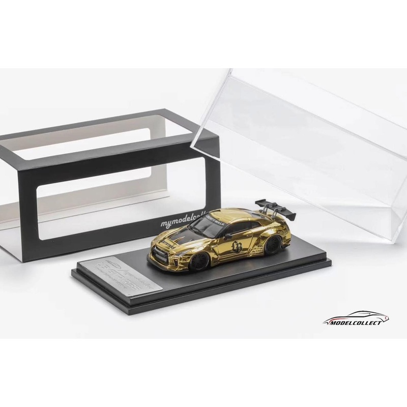 MODEL COLLECT 1/64 NISSAN GT-R R35 GOLD CHROME