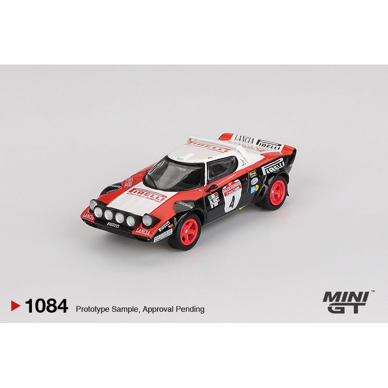 * PRE ORDER * MINI GT #1084 1/64 Lancia Stratos HF #4 1978 Rally Sanremo Winner ( LHD )