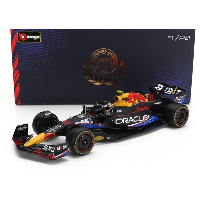 RED BULL | F1  RB19 TEAM ORACLE RED BULL RACING N 11 4th AUSTIN USA GP 2023 SERGIO PEREZ – WITH PILOT AND SHOWCASE