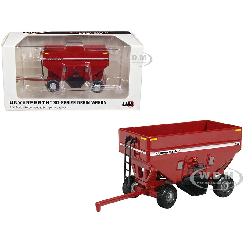 Unverferth 630 Grain Wagon Red 1/64 Diecast Model by SpecCast