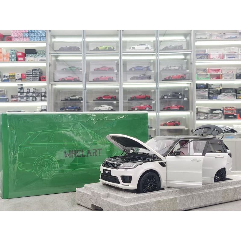 WHELART 1/18 Land Rover Sport White Alloy Model WH003