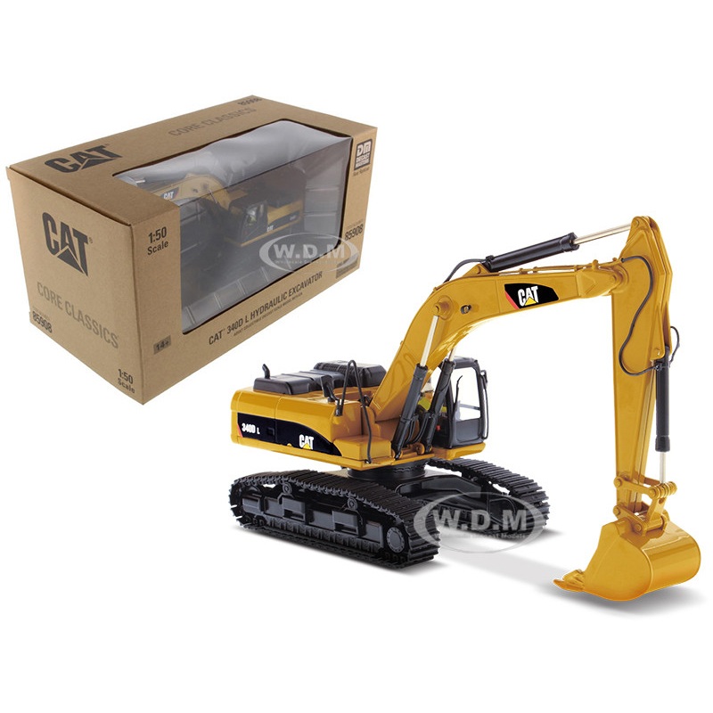 CAT Caterpillar 340D L Hydraulic Excavator with Operator Core Classics Series 1/50 Diecast Model by Diecast Masters