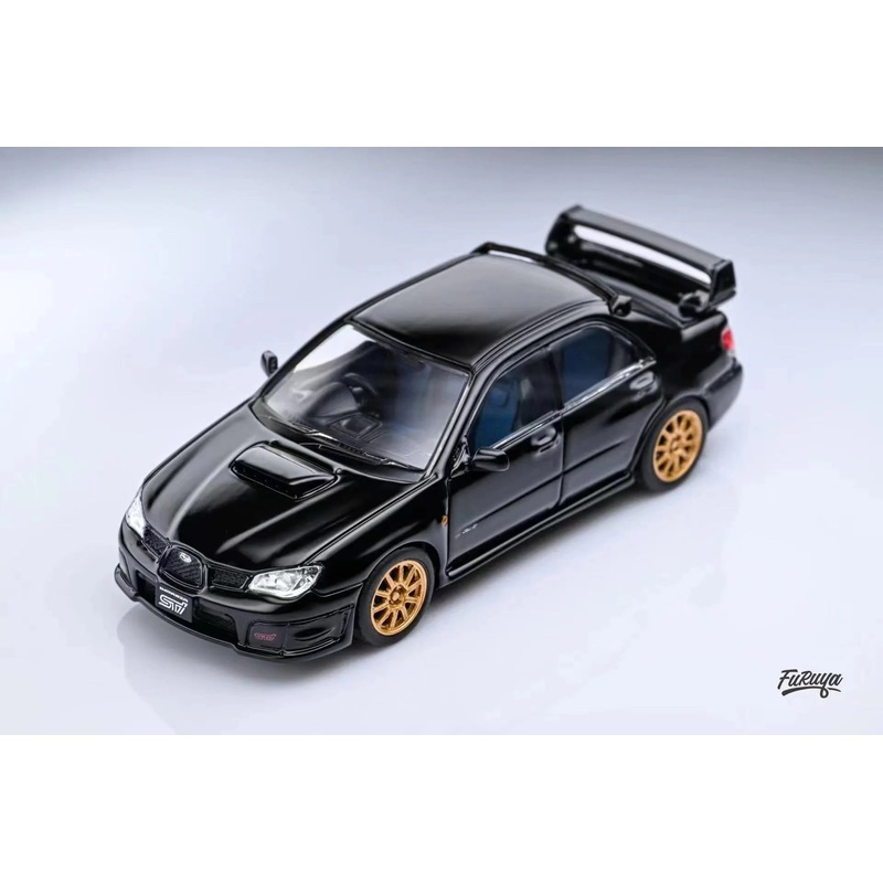 Furuya 1/64 Subaru Impreza WRX STi The 9th Generation Black Sedan Version