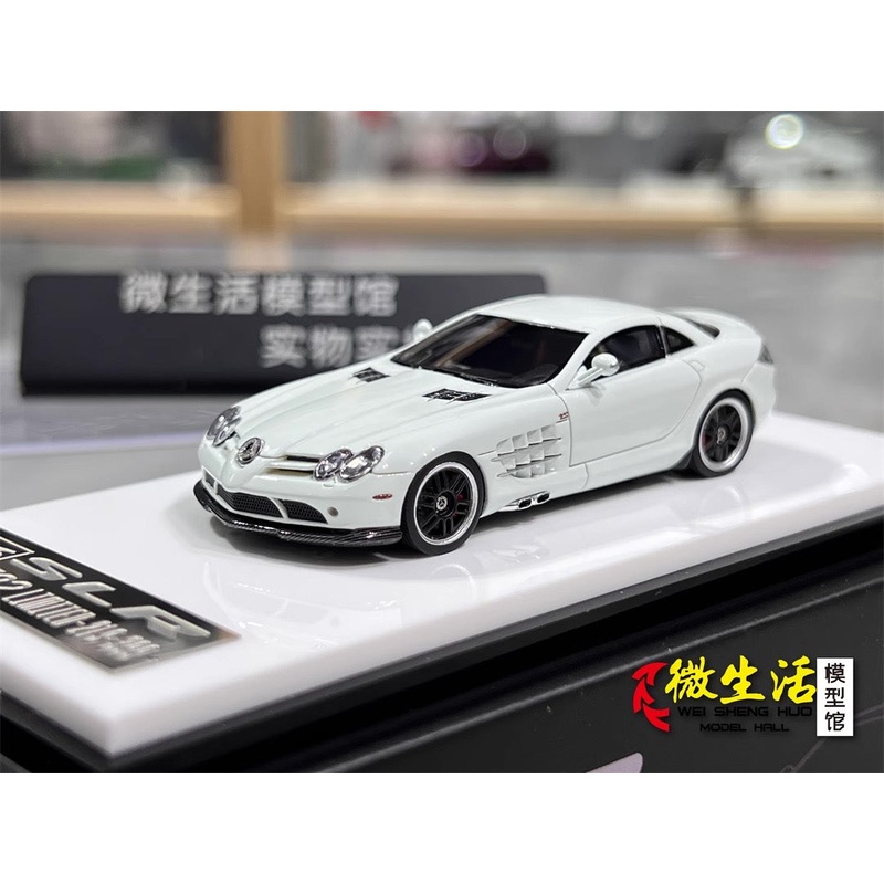 [Premium Resin Model] Car Lounge 1:64 Mercedes-Benz SLR McLaren 722 Edition White Premium Box Packaging Limited 399 Pieces