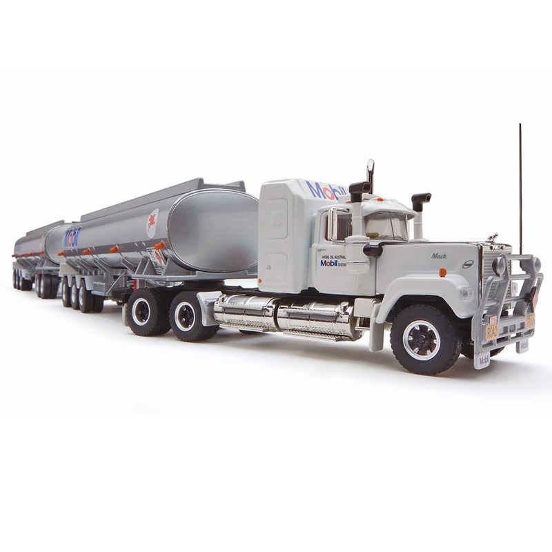 Tanker Road Train (Mobil) – 1:64 Scale Diecast Model