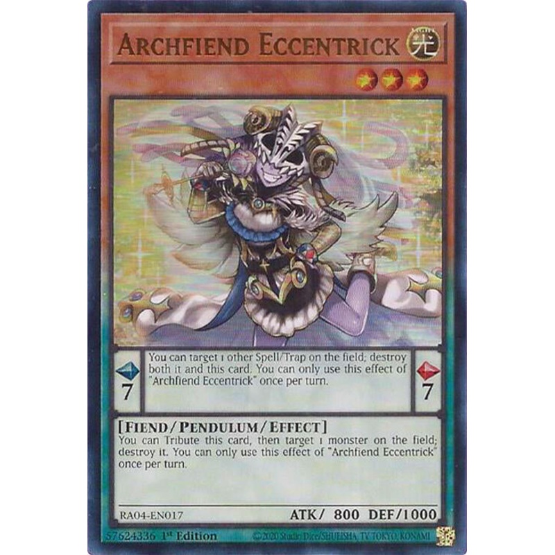 Archfiend Eccentrick [RA04-EN017] Ultra Rare