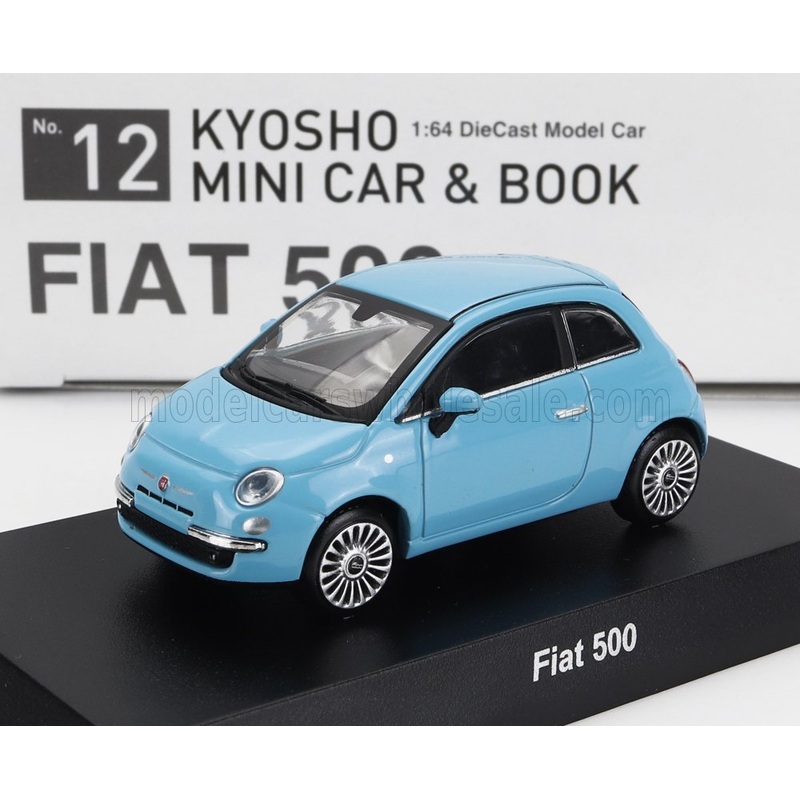 FIAT – NUOVA 500 2007 WITH BOOK – CON LIBRO – LIGHT BLUE