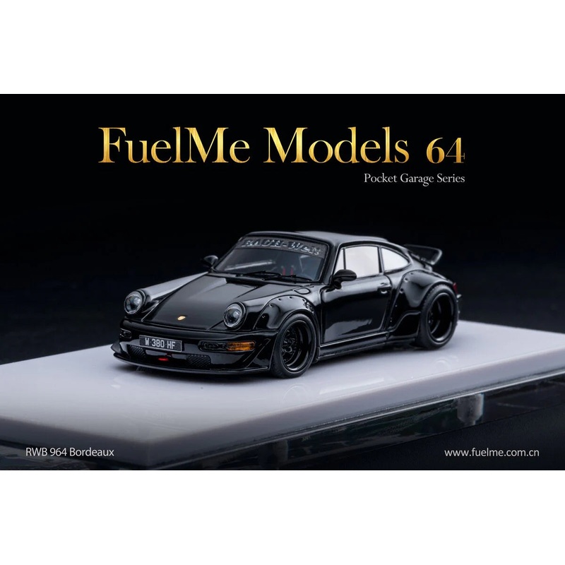Fuel Me 1/64 Porsche RWB 964 Bordeaux Black