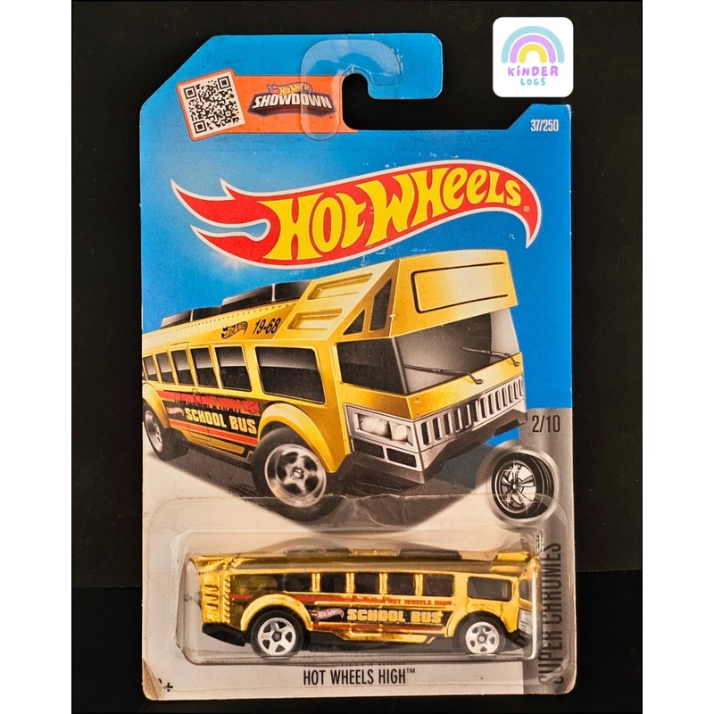 Hot Wheels High School Bus – Chrome Gold (2016 Card)