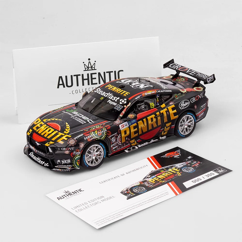 Matthew Payne – Penrite Racing #19 Ford Mustang GT – 2024 Betr Darwin Triple Crown Indigenous Livery – Expo Exclusive – 2025 Diecast Model Expo – 1:18 Scale Diecast Model – Authentic Collectables