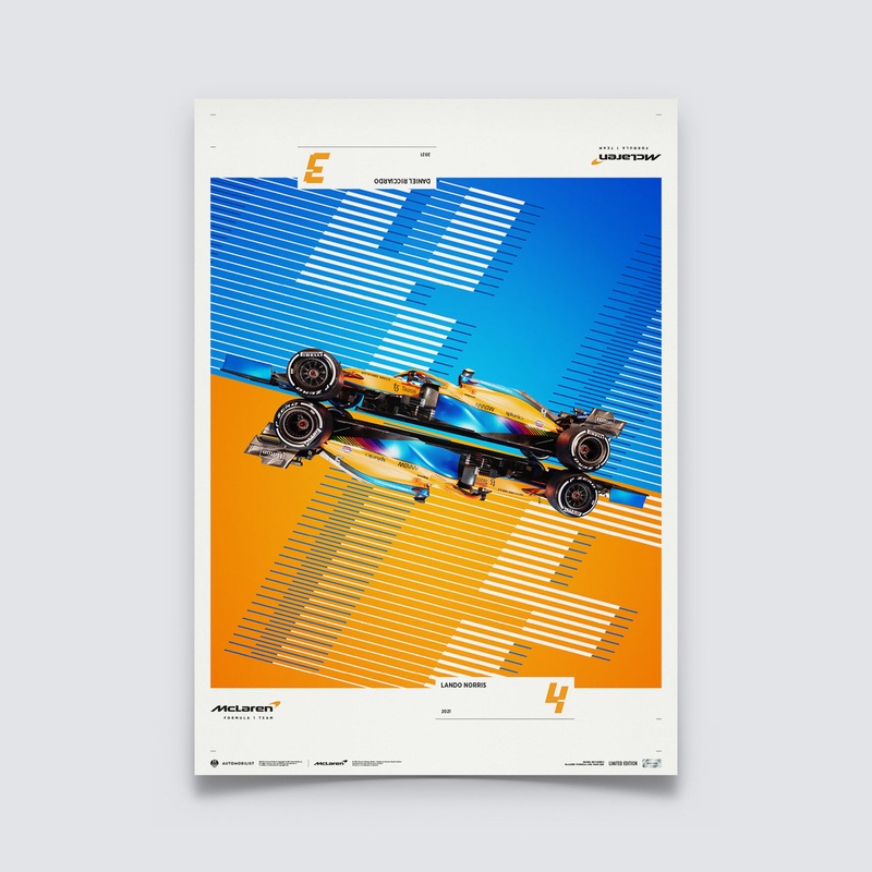 McLaren Formula 1 Team – 2021 Season Limited Edition Upside Down Print