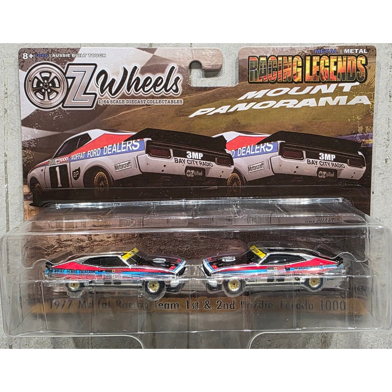 OZ WHEELS – 1977 MOFFAT RACING TEAM 1ST & 2ND HARDIE – FERODO BATHURST – 1:64 SCALE TWIN SET – SUPER CHASE EDITION – SERIES 2