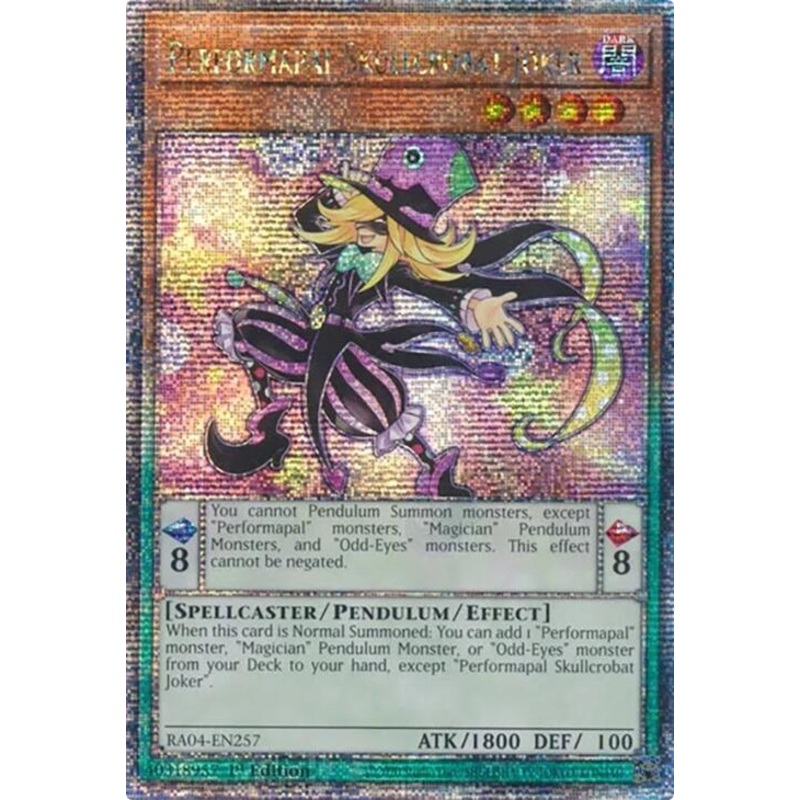 Performapal Skullcrobat Joker [RA04-EN257] Quarter Century Secret Rare