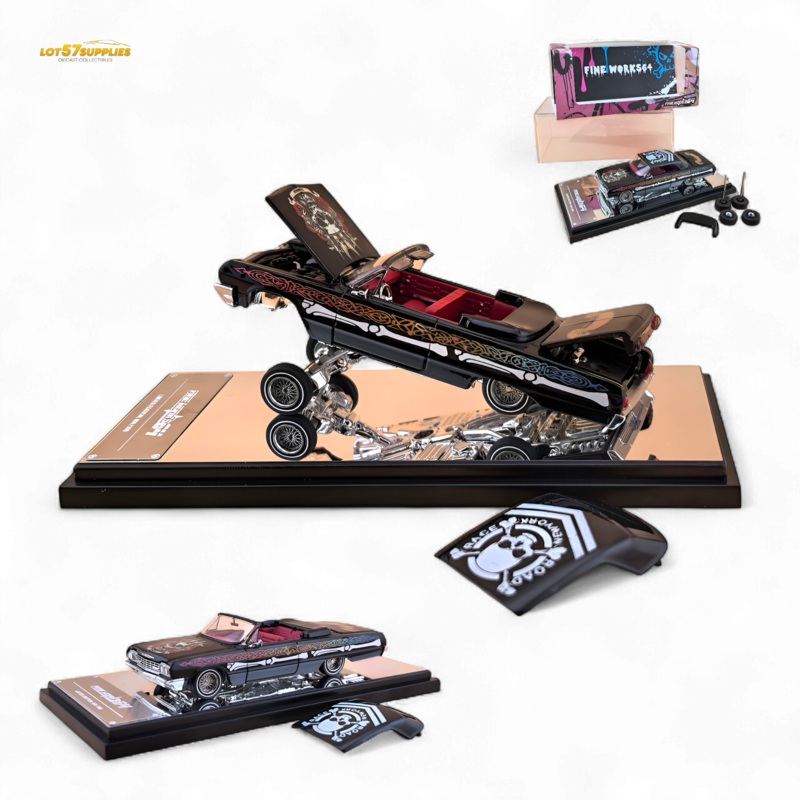 (Pre-Order) Fine Works64 Impala Lowrider – Skull Livery Ordinary 1:64
