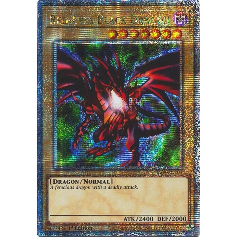 Red-Eyes Black Dragon (4th Art) [RA04-EN109] Quarter Century Secret Rare