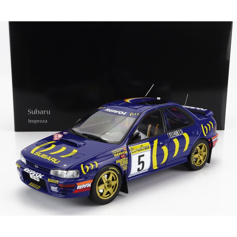 SUBARU – IMPREZA 555 REPSOL N 5 WINNER RALLY MONTECARLO 1995 C.SAINZ – L.MOYA – BLUE YELLOW