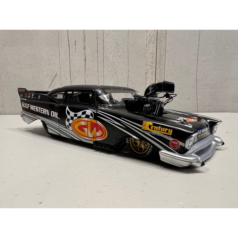 VICTOR BRAY 1957 CHEVROLET GOLF WESTERN OIL DOOR SLAMMER 1:18 DIECAST