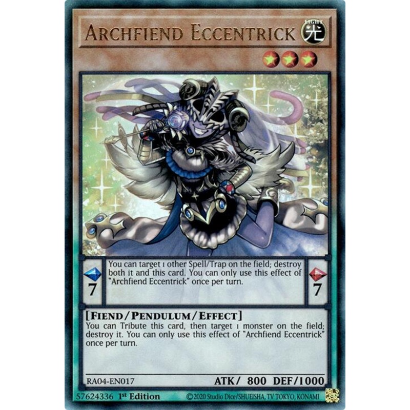 Archfiend Eccentrick [RA04-EN017] Prismatic Ultimate Rare