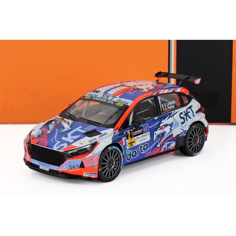 HYUNDAI – i20 N RALLY2 TEAM BMA N 2 WINNER RALLY YPRES 2024 STEPHANE LEFEBVRE – XAVIER PORTER – BLUE WHITE ORANGE
