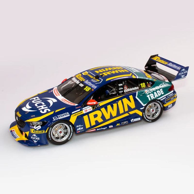 Mark Winterbottom (500th Consecutive Race Start) 1:18 IRWIN Racing #18 Holden ZB Commodore – 2021 OTR SuperSprint At The Bend – AUTHENTIC COLLECTABLES – RRP $225 NOW $200
