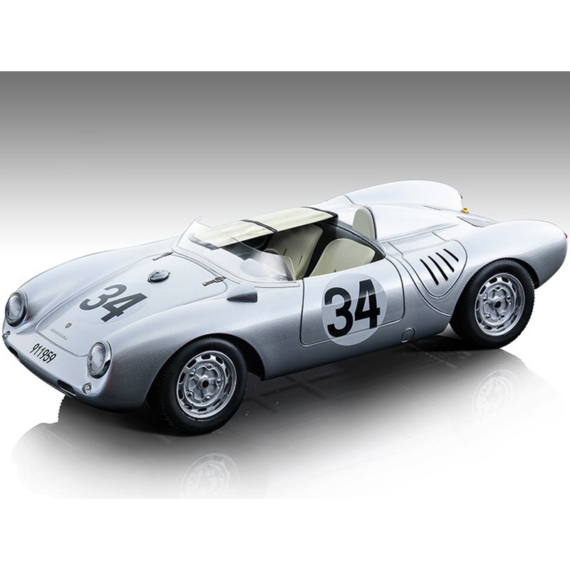 Porsche 550 A #34 C. Storez – E. Crawford 24 Hours of Le Mans (1957) Mythos Series Limited Edition to 80 pieces Worldwide 1/18 Model Car by Tecnomodel
