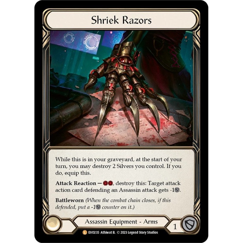 Shriek Razors [EVO235] (Bright Lights)  Rainbow Foil