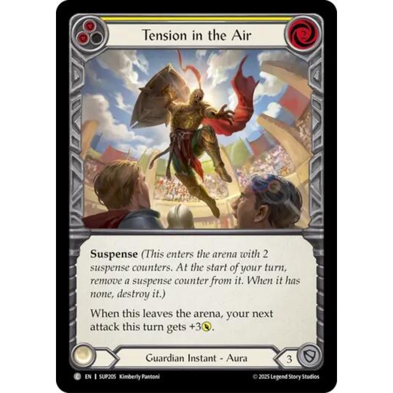 Tension in the Air (Yellow) [SUP205] (Super Slam)  Rainbow Foil