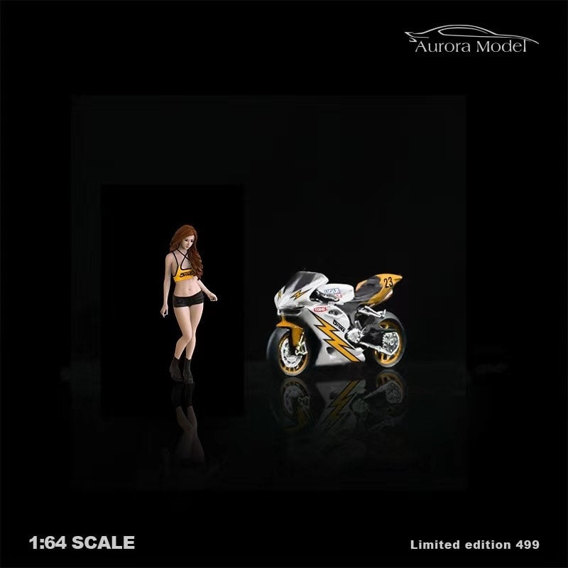 Aurora 1/64 Motorcycle Set Lightning livery