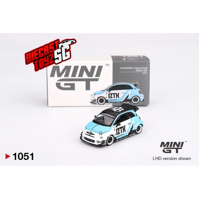 MINI GT #1051 1/64 Abarth 595 LB-WORKS x Abas Works IZTK (LHD)