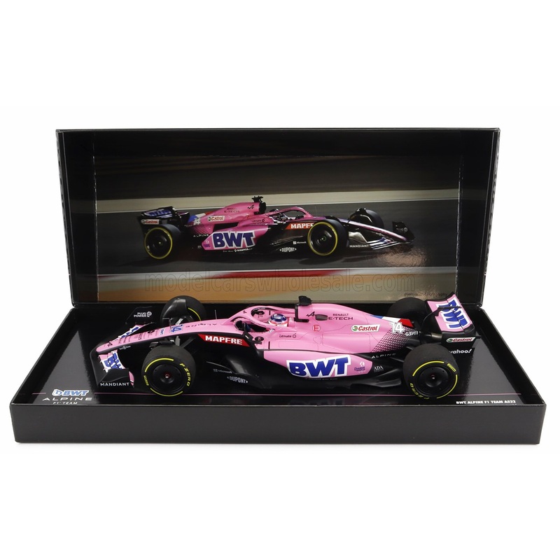 ALPINE – F1 A522 TEAM ALPINE BWT N 14 BAHRAIN GP 2022 FERNANDO ALONSO – PINK