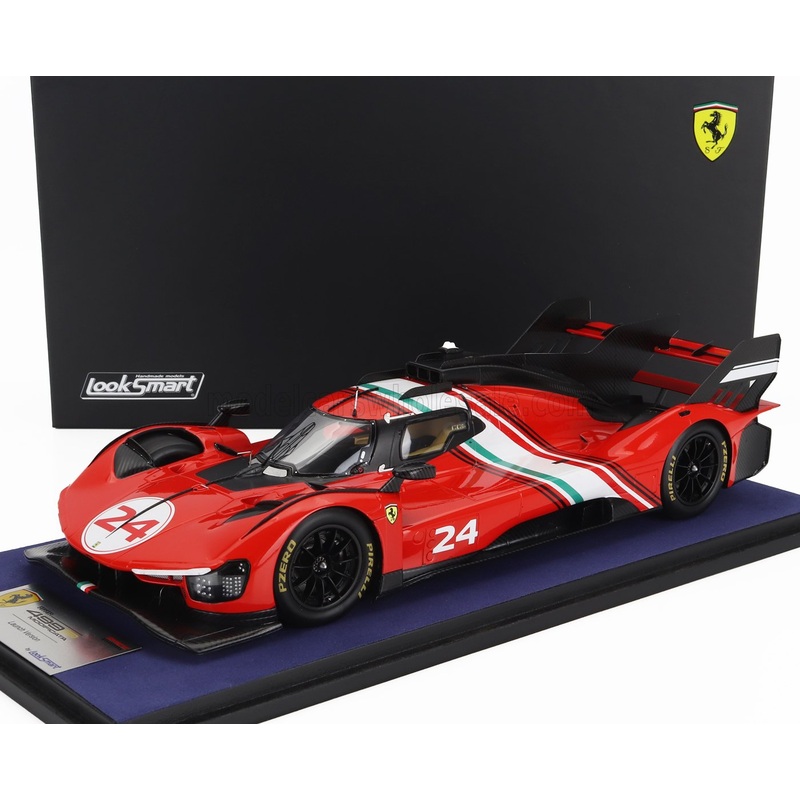 FERRARI | 499P 3.0L TURBO V6 N 24 MODIFICATA LAUNCH VERSION 2024 – CON VETRINA – WITH SHOWCASE