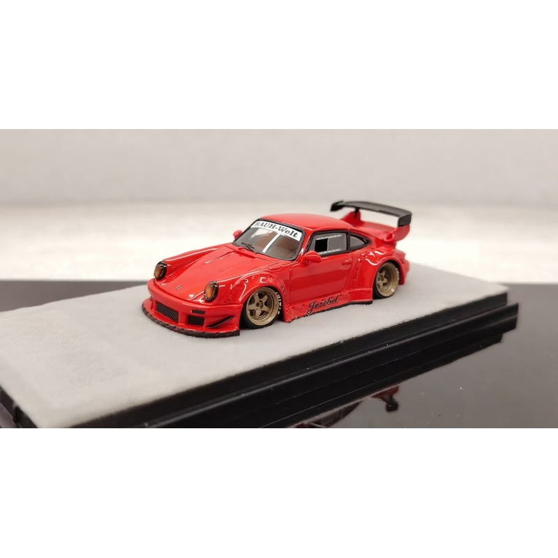 [Premium Resin Model] Qidian Model 1:64 Porsche RWB 930 GT Wing Red Jezebel