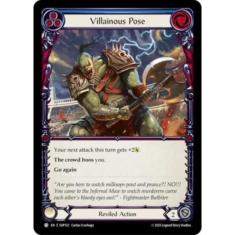Villainous Pose (Blue) [SUP122] (Super Slam)