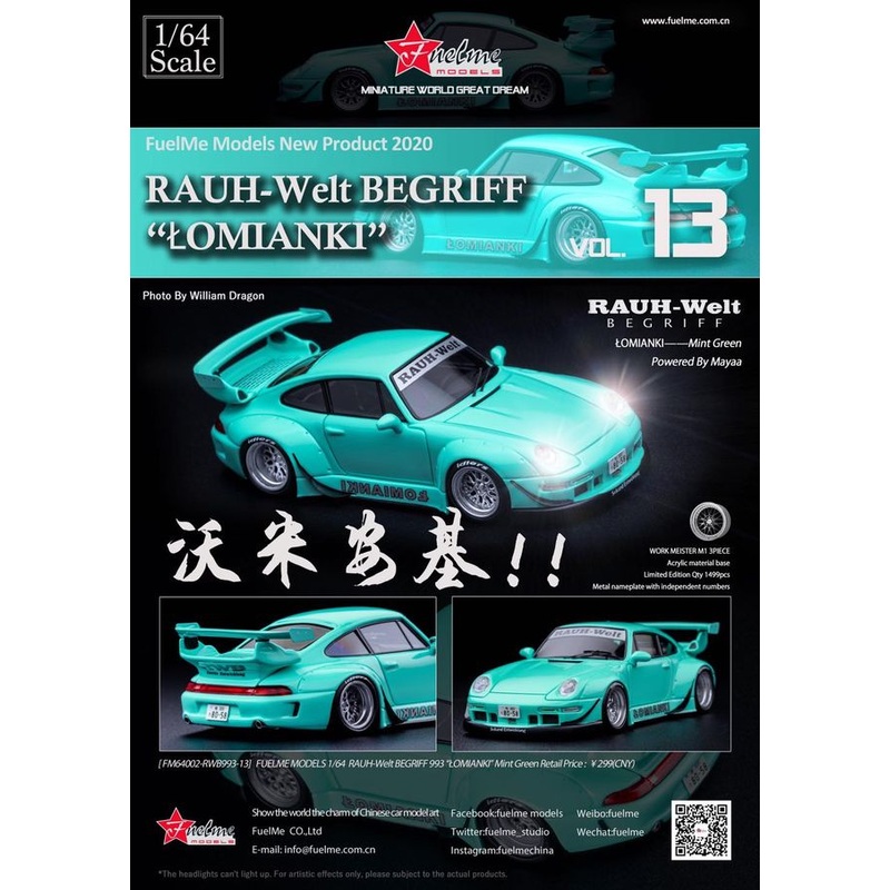 FUEL ME 1/64 RWB 911 (993) OMIANKI