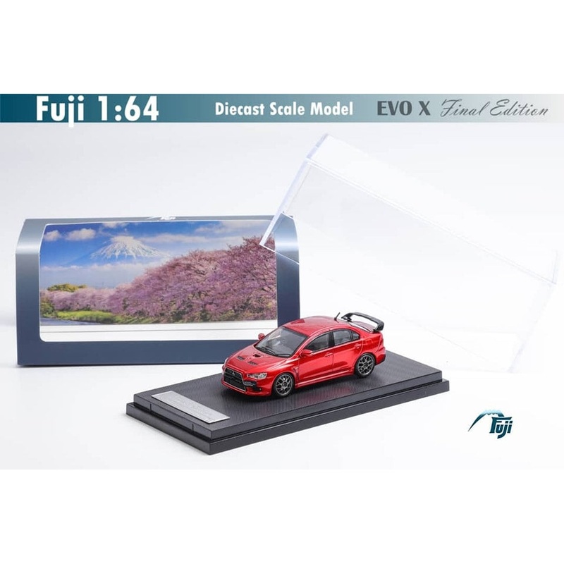 Fuji 1/64 Mitsubishi Lancer Evolution EVO X Final Edition Transparent Red