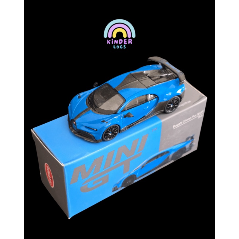 Mini GT Bugatti Chiron Pur Sport (Blue) – Open Box