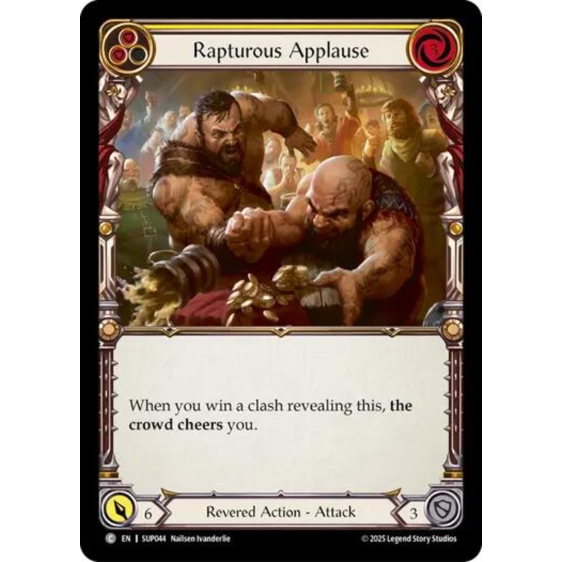 Rapturous Applause (Yellow) [SUP044] (Super Slam)  Rainbow Foil