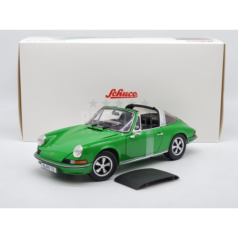 Schuco 1973 Porsche 911 S Targa Viper Green 1:18 – New