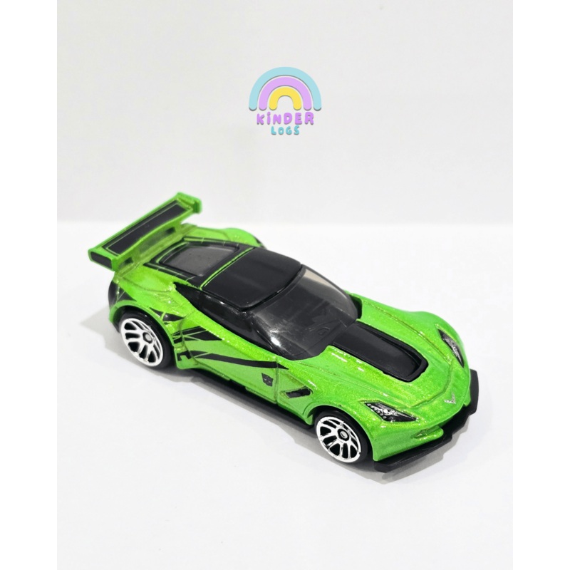 Hot Wheels Corvette C7.R Transformers – Green (Uncarded – New)
