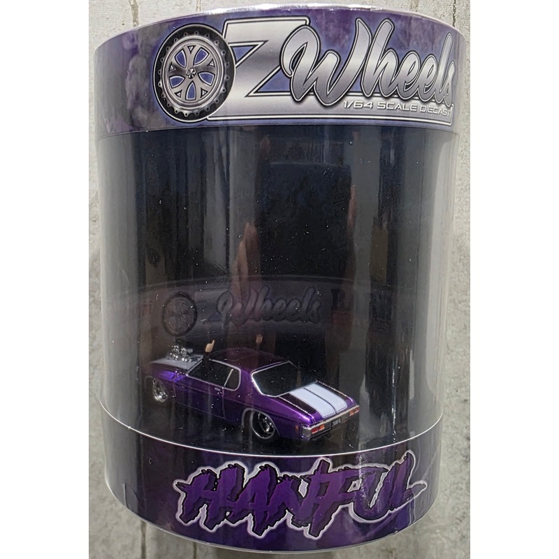OZ WHEELS – HANDFUL – PURPLE BLOWN HOLDEN HQ MONARO COUPE – SUPER CHASE EDITION – SUMMERNATS EDITION – 1:64 SCALE DIECAST MODEL – SERIES 2- DDA